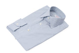 Striped Shirt with Self-Fabric Collar