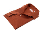 Rust Long Sleeve Interlock Polo