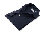Navy Long Sleeve Interlock Polo