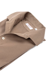 Taupe Long Sleeve Interlock Polo