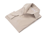 Champagne Long Sleeve Interlock Polo