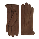 Cashmere Lined Havana Nubuck Lambskin Men's Gloves