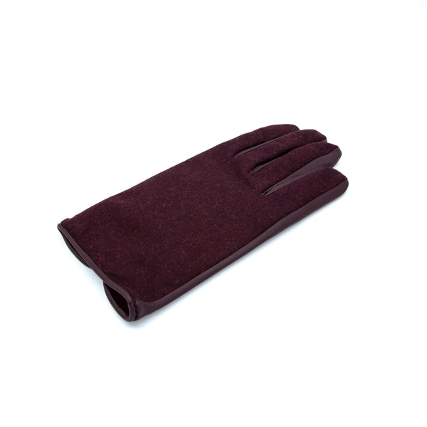 Holland&Sherry Men's Green Touch Nappa Leather Gloves with Wool Back