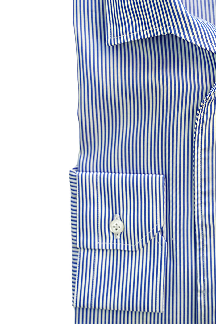 Fine Stripe Popeline Capri Collar Shirt – CORDONE1956