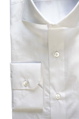 White Popeline Shirt- Italian Cotton - Handmade in Italy