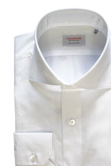 White Popeline Shirt- Italian Cotton - Handmade in Italy