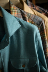 Zermatt — Teal Thomas Mason Flannel Shirt | Cordone1956