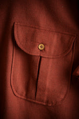 Cortina — Rust Thomas Mason Flannel Shirt | Cordone1956