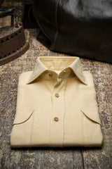 Gstaad — Mustard Thomas Mason Flannel Shirt | Cordone1956