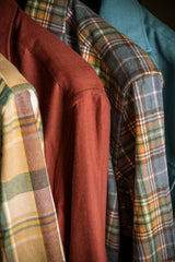 Cortina — Rust Thomas Mason Flannel Shirt | Cordone1956