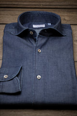 Dark Blue Denim Shirt