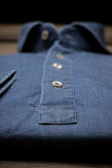 Denim Polo Shirt — Stone Washed, Handmade in Italy | Cordone1956