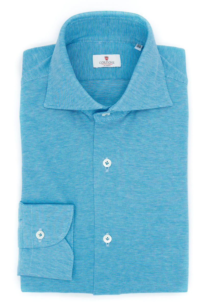 TURQUOISE JERSEY SHIRT