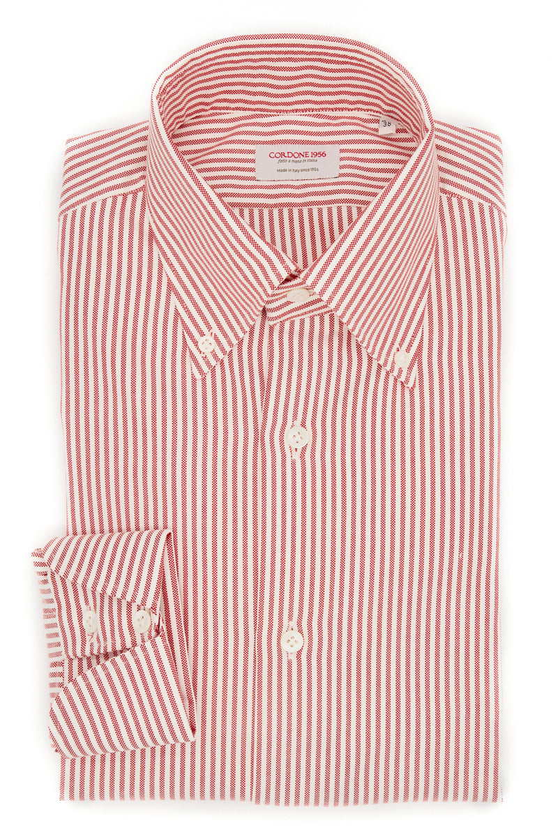 RED AND WHITE OXFORD SHIRT