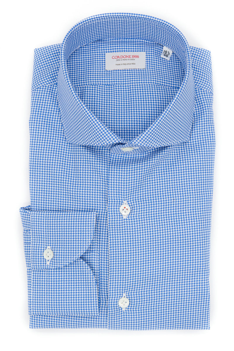 Copy of WHITE AND BLUE TWILL SHIRT