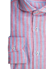 STRAWBERRY AND BLUE STRIPED SHIRT