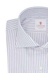 Duke Twill Stripes Blue Shirt By-Hand