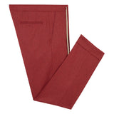 Cordone1956 - Pantaloni in flanella rossa - Realizzati a macchina - Made in Italy