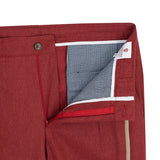 Cordone1956 - Pantaloni in flanella rossa - Realizzati a macchina - Made in Italy