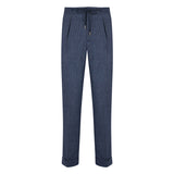 Spina Flannel Blue Trousers