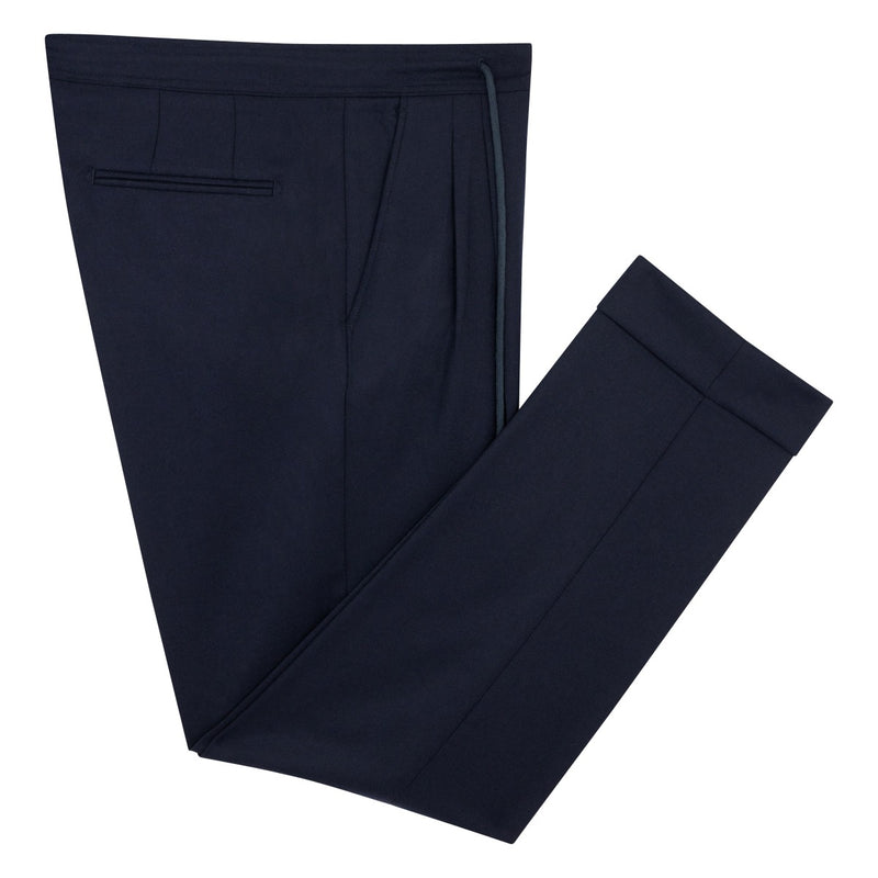 Flannel Blue Navy Trousers