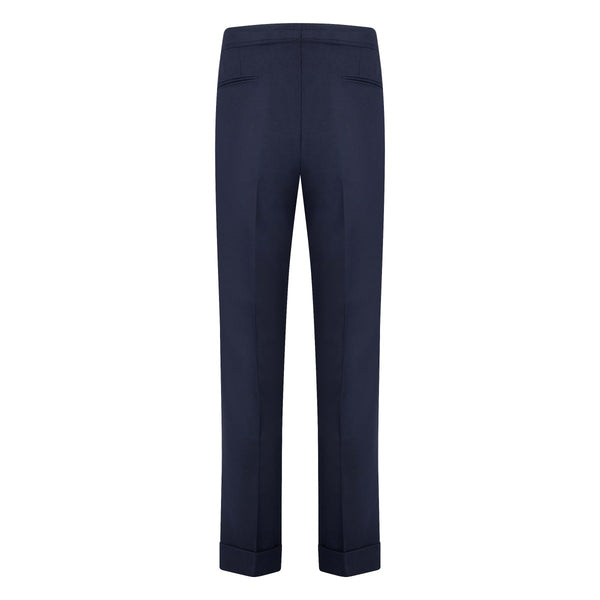Flannel Blue Navy Trousers
