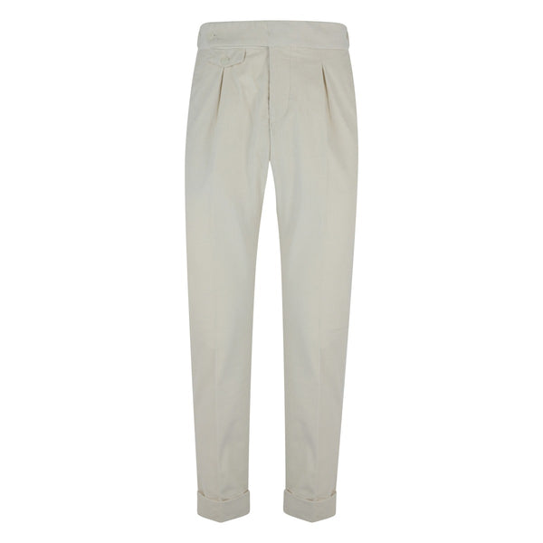 Velvet White sartorial Trousers