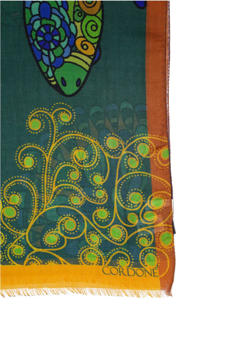 Cordone1956 - Scarves Mod. Jeko - Cashmere Silk Fabric - Color Multicolor