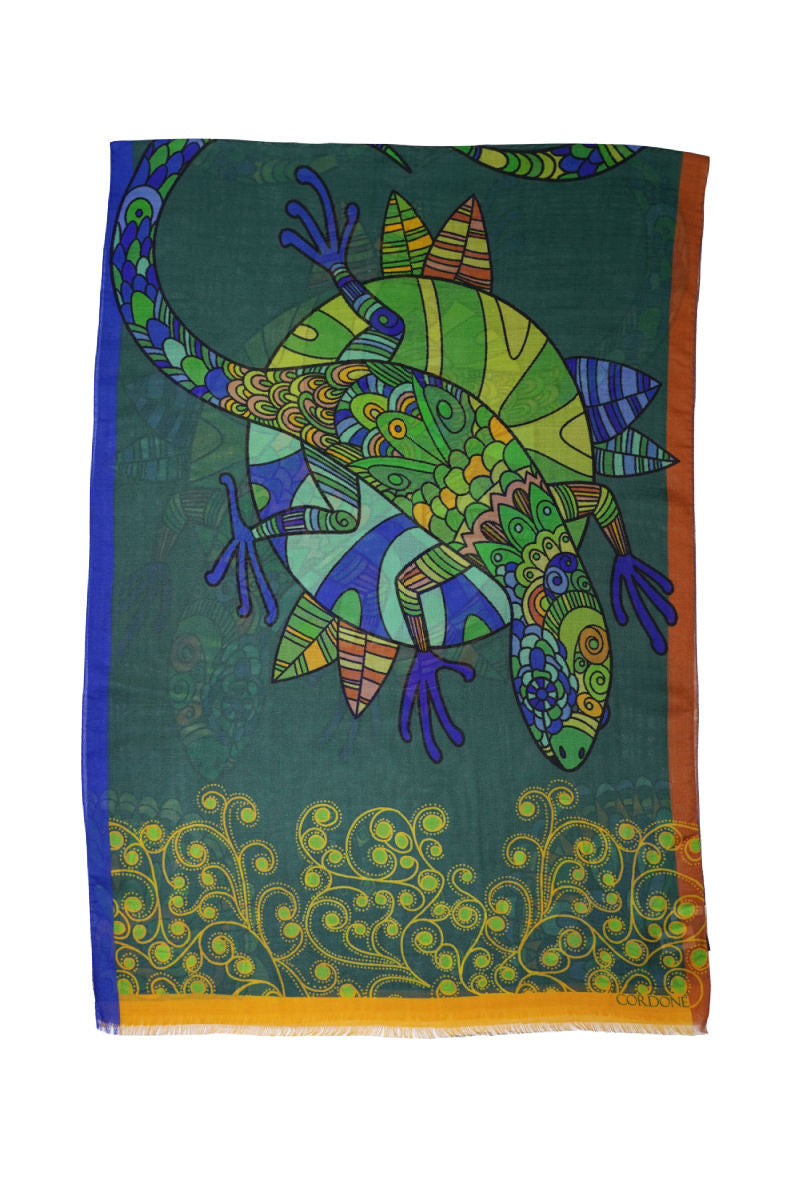 Cordone1956 - Scarves Mod. Jeko - Cashmere Silk Fabric - Color Multicolor