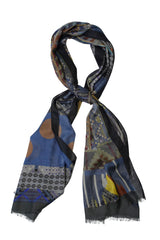 Abstract Rhombus Design Wool&Cashmere