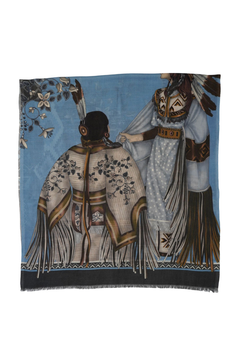 Cordone1956 - Scarves Mod. Indian Men - Cashmere Fabric - Color Multicolor