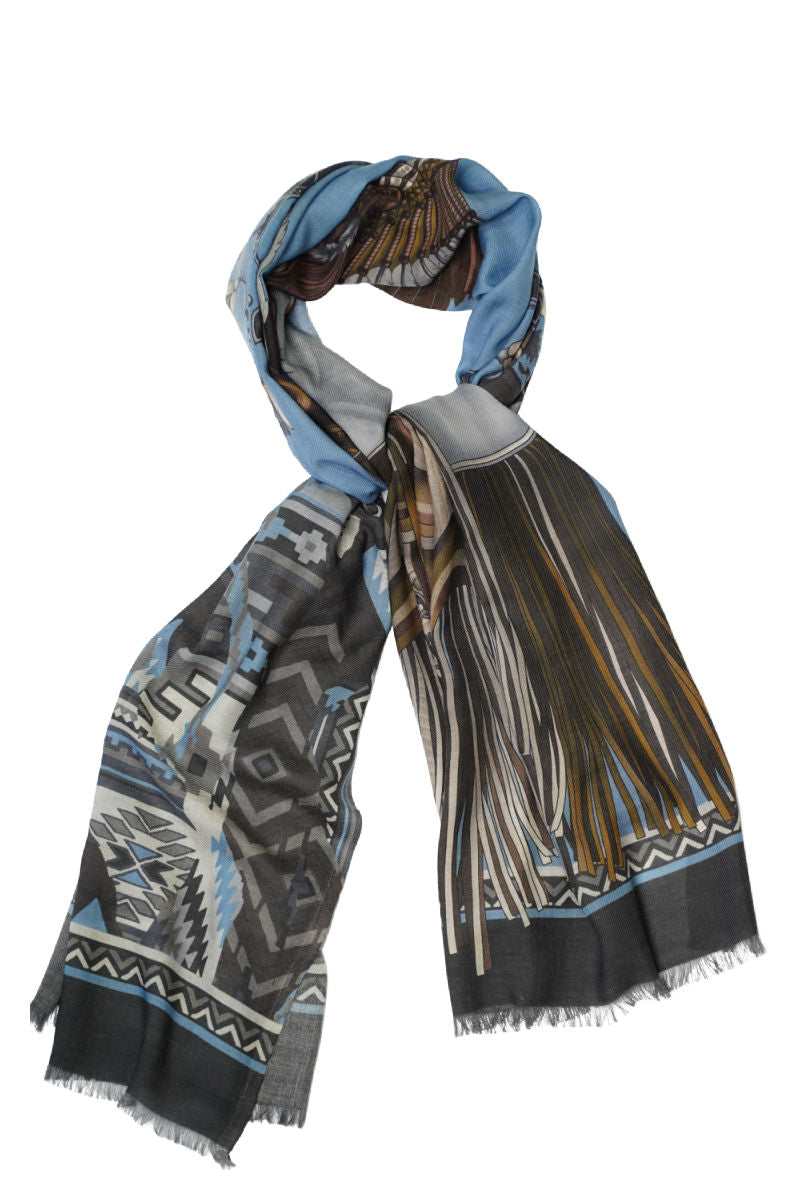 Cordone1956 - Scarves Mod. Indian Men - Cashmere Fabric - Color Multicolor