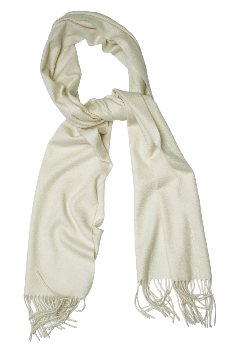 Cordone1956 - Scarves Mod. Effect Zibellino - Cashmere Fabric - Color White