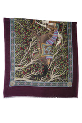 Cordone1956 - Scarves Mod. Pair of Horse in Freedom - Cashmere Fabric - Color Multicolor