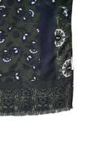 Cordone1956 - Scarves Mod. Multicolor Green & Brown - Wool Fabric - Color Multicolor