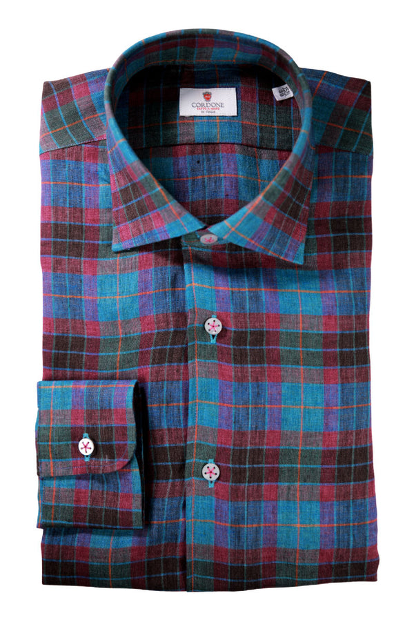 Teal linen shirt Special edition
