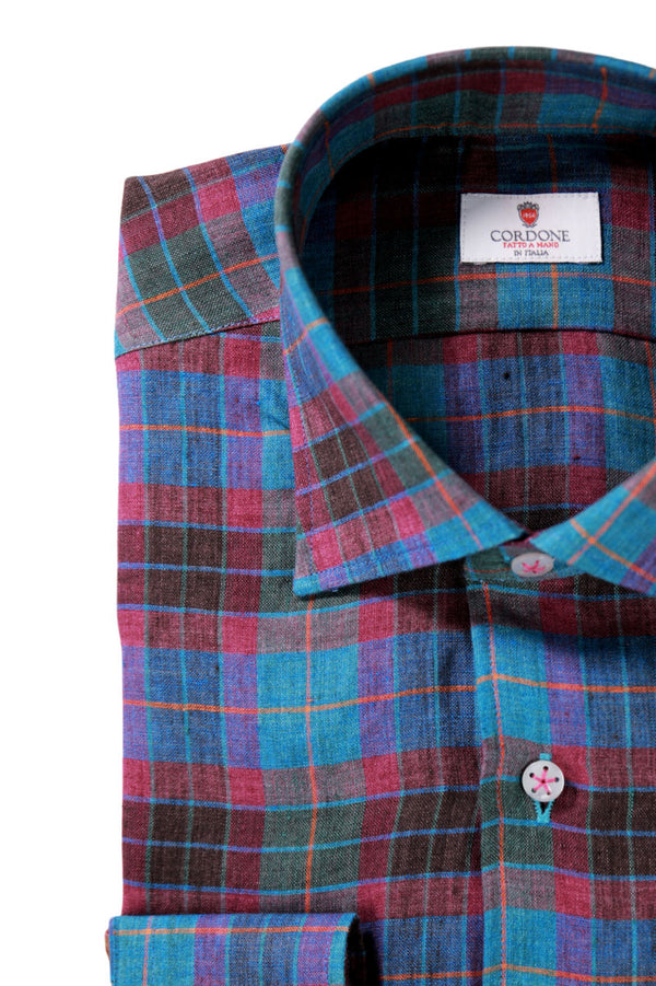 Teal linen shirt Special edition