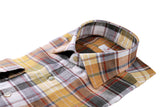 Yellow checked linen shirt Special edition