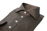 Mustard-Brown Jersey Polo Shirt- Italian Cotton - Handmade in Italy