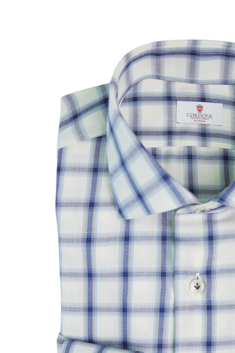 Checkered Twill Blue