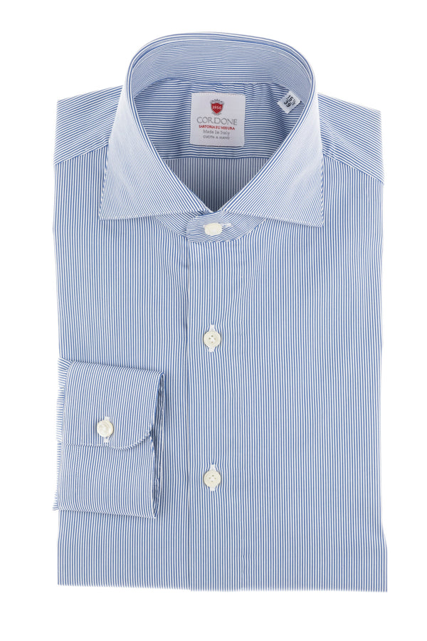 Blue white Stripes Comfort  by Hand