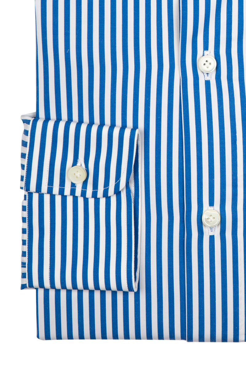 Dandy Blue Stripes - Italian Cotton - Handmade in Italy