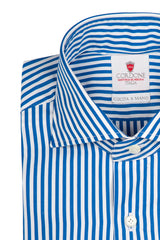 Dandy Blue Stripes - Italian Cotton - Handmade in Italy