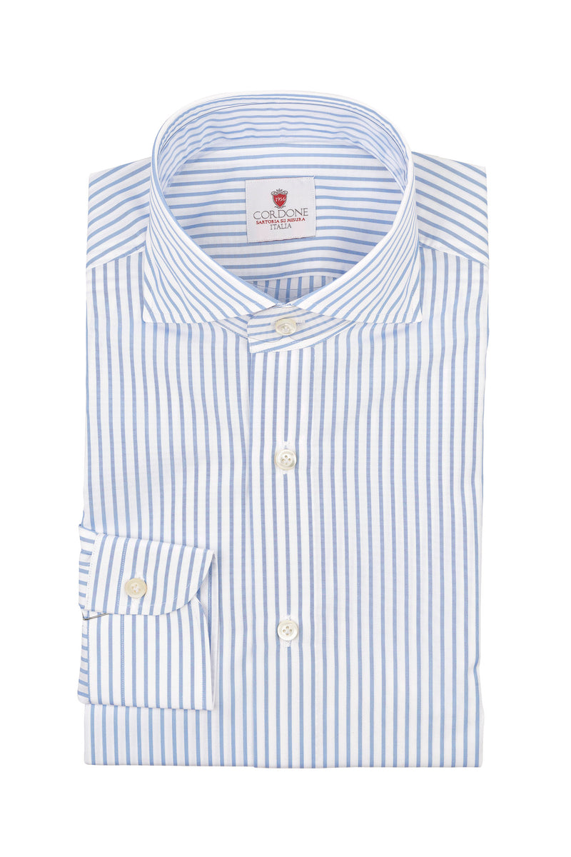 Pop Big Stripes White Azure