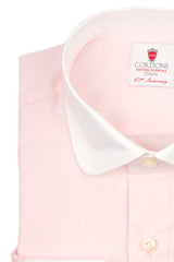 Voile Pink White- Italian Cotton - Handmade in Italy