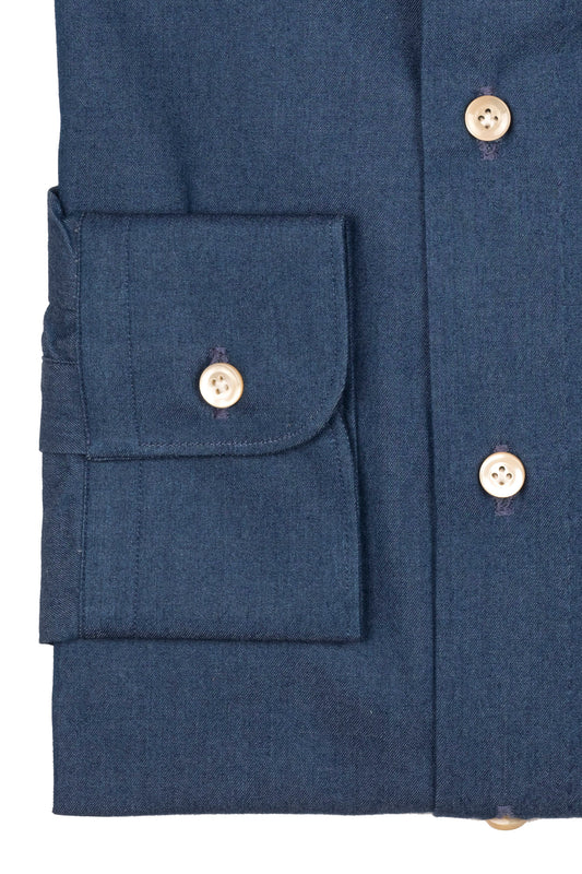 Denim Blue Shirt- Italian Cotton - Handmade in Italy - VIP