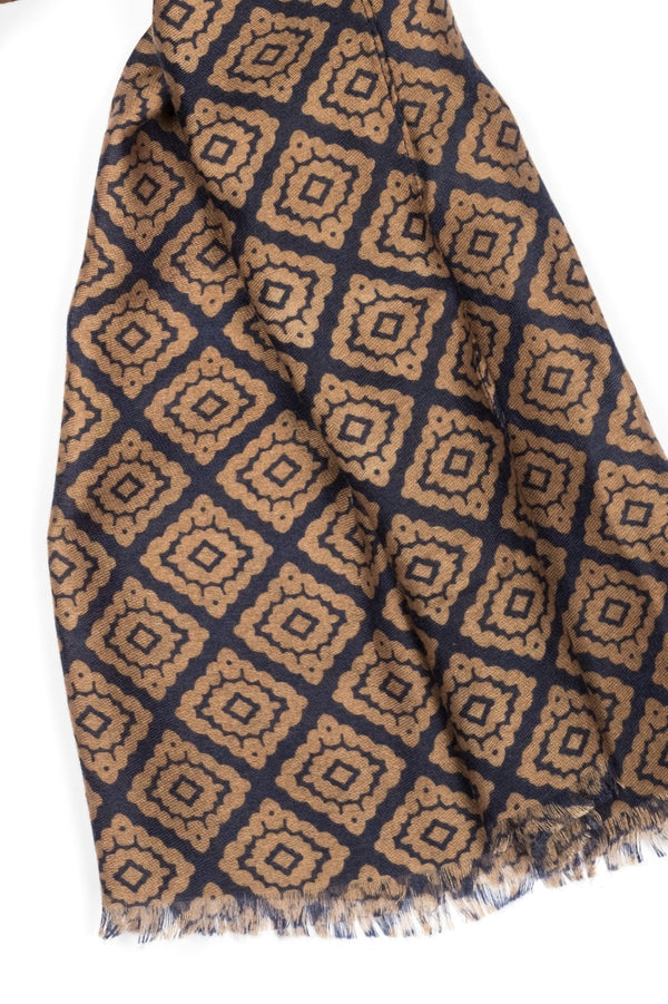 Multicolor Gold and Blue wool