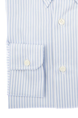 Oxford Stripes Blue - Italian Cotton - Handmade in Italy