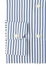 Oxford Satin Stripes Blue and White