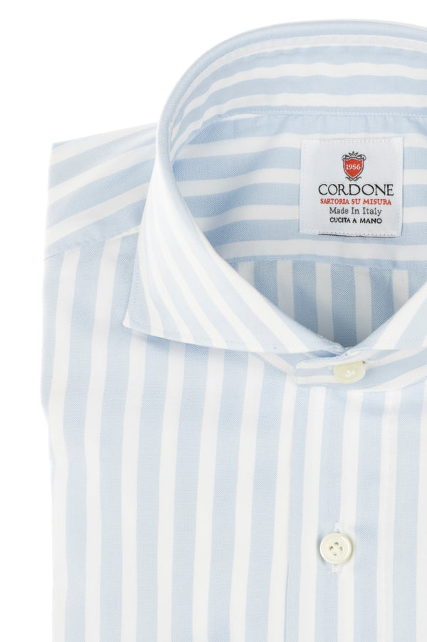 Oxford  Big Stripes Azure and White